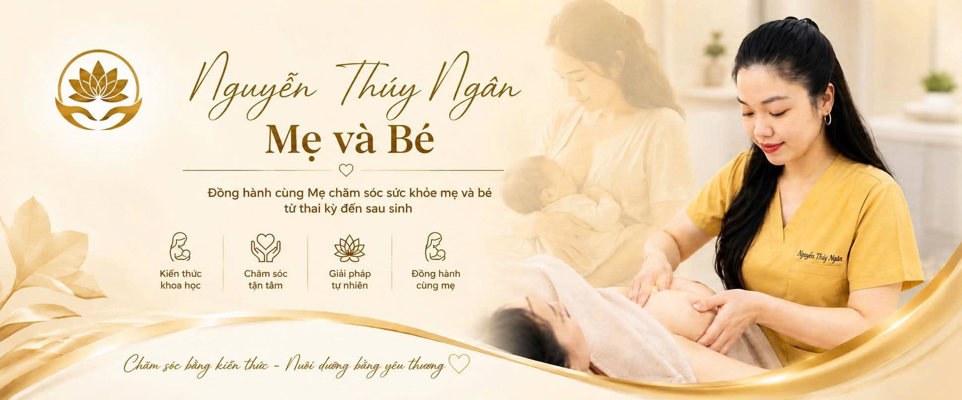 Chuyên viên Ngân Care chăm sóc bé sơ sinh và mẹ bỉm